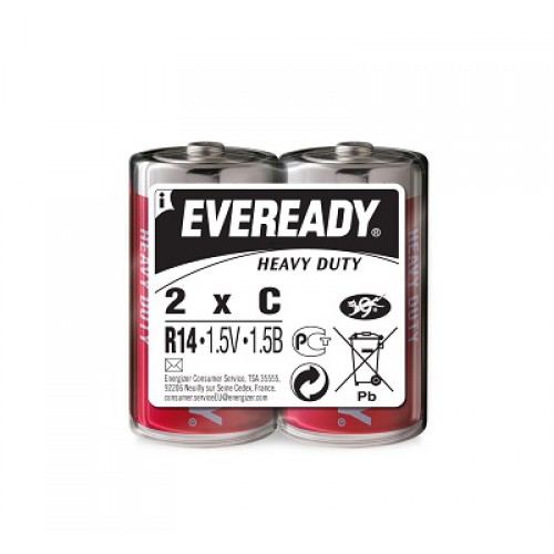 Батарейка EVEREADY Heavy Duty R14 SHP2, полубочка, Цена за 2шт.